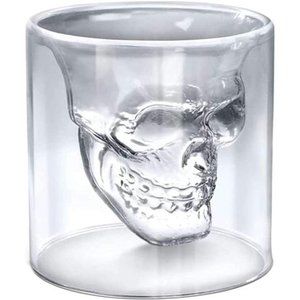Cool Designed Skull Whiskey, Beer Wine Glass, Cocktail Halloween Party Decor